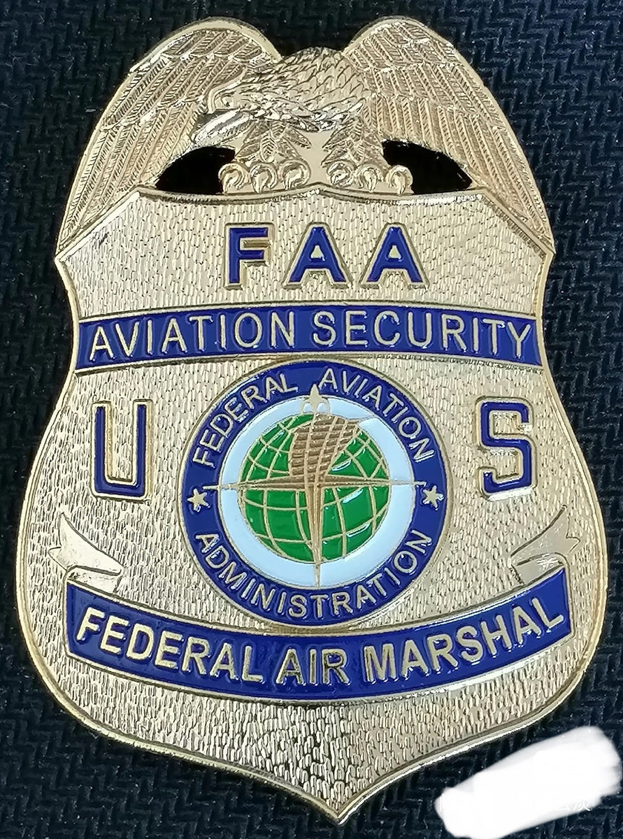 実物 FAAフェデラル エアマーシャル バッジ FAA Aviation SECURITY 1:1 replica FEDERAL AIR MARSHAL