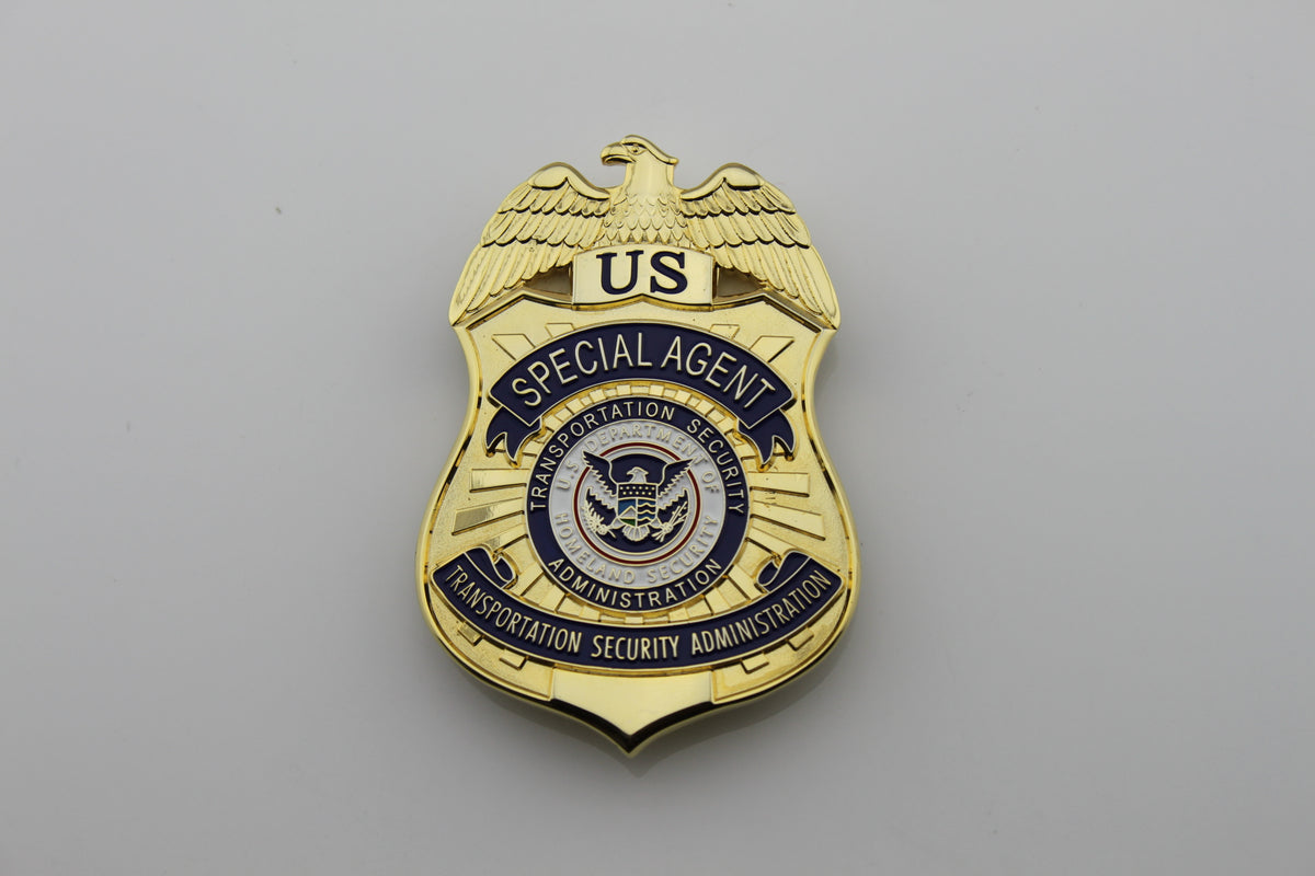 transportation security administration TSA metal Badge DHS plus