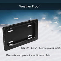 License Plate Flipper Electric Automobile Auto Car License Plate Frame holder/plate holder suitable for U.S. Esay to Install - Badgecollection
