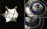 Illinois security officer metal badge cosplay badge - Badgecollection