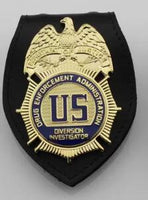 DEA Drug Enforcement Administration DIVISION Investigator metal cosplay badge - Badgecollection