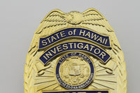 Replica police cop metal badge high quality state of hawaii investigat five 0 unit Replica metal badge - Badgecollection