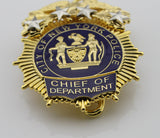 New York police department NYPD police chief of department Replica metal insignia badges collection - Badgecollection