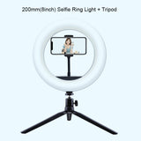 Selfie Ring Light Photography Light Led Rim Of Lamp With Mobile Holder Large Tripod Stand For Tik Youtube Tiktok Tok Ringlight - Badgecollection