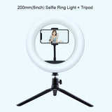 Selfie Ring Light Photography Light Led Rim Of Lamp With Mobile Holder Large Tripod Stand For Tik Youtube Tiktok Tok Ringlight - Badgecollection