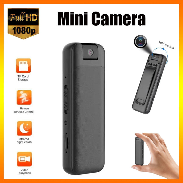 Mini Camera 1080P Full HD Video Recorder Micro Body Camcorder Night Vision Recording Smart Home Camera - Badgecollection