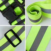 Reflective Vest Unisex High Visibility Adjustable Safety Vests Elastic Strip Security Traffic Night Working Running Cycling Vest - Badgecollection