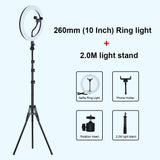 Selfie Ring Light Photography Light Led Rim Of Lamp With Mobile Holder Large Tripod Stand For Tik Youtube Tiktok Tok Ringlight - Badgecollection