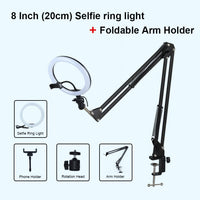 Selfie Ring Light Photography Light Led Rim Of Lamp With Mobile Holder Large Tripod Stand For Tik Youtube Tiktok Tok Ringlight - Badgecollection
