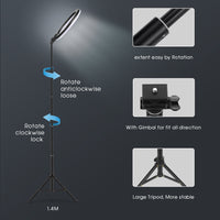 Selfie Ring Light Photography Light Led Rim Of Lamp With Mobile Holder Large Tripod Stand For Tik Youtube Tiktok Tok Ringlight - Badgecollection