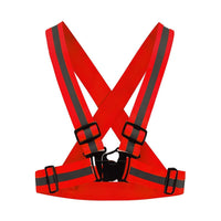 Reflective Vest Unisex High Visibility Adjustable Safety Vests Elastic Strip Security Traffic Night Working Running Cycling Vest - Badgecollection