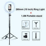Selfie Ring Light Photography Light Led Rim Of Lamp With Mobile Holder Large Tripod Stand For Tik Youtube Tiktok Tok Ringlight - Badgecollection