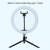 Selfie Ring Light Photography Light Led Rim Of Lamp With Mobile Holder Large Tripod Stand For Tik Youtube Tiktok Tok Ringlight - Badgecollection