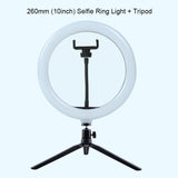 Selfie Ring Light Photography Light Led Rim Of Lamp With Mobile Holder Large Tripod Stand For Tik Youtube Tiktok Tok Ringlight - Badgecollection