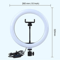 Selfie Ring Light Photography Light Led Rim Of Lamp With Mobile Holder Large Tripod Stand For Tik Youtube Tiktok Tok Ringlight - Badgecollection
