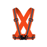 Reflective Vest Unisex High Visibility Adjustable Safety Vests Elastic Strip Security Traffic Night Working Running Cycling Vest - Badgecollection