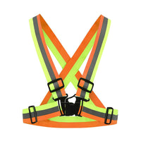 Reflective Vest Unisex High Visibility Adjustable Safety Vests Elastic Strip Security Traffic Night Working Running Cycling Vest - Badgecollection