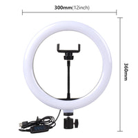 Selfie Ring Light Photography Light Led Rim Of Lamp With Mobile Holder Large Tripod Stand For Tik Youtube Tiktok Tok Ringlight - Badgecollection