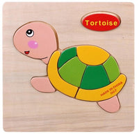 Kids 3D Puzzles Jigsaw Wooden Toys For Children Cartoon Animal Traffic Puzzles Intelligence Children Early Educational Toys - Badgecollection