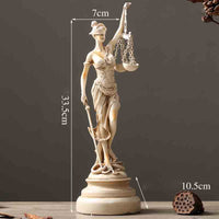 Goddess Themis Lady Justice Greek Mythology Figures Statue Creative Craftwork Living Room Decoration - Badgecollection