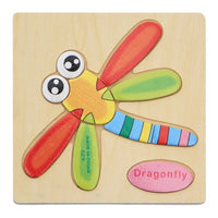 Kids 3D Puzzles Jigsaw Wooden Toys For Children Cartoon Animal Traffic Puzzles Intelligence Children Early Educational Toys - Badgecollection