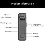 Mini Camera 1080P Full HD Video Recorder Micro Body Camcorder Night Vision Recording Smart Home Camera - Badgecollection