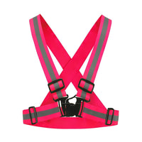 Reflective Vest Unisex High Visibility Adjustable Safety Vests Elastic Strip Security Traffic Night Working Running Cycling Vest - Badgecollection