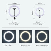 Selfie Ring Light Photography Light Led Rim Of Lamp With Mobile Holder Large Tripod Stand For Tik Youtube Tiktok Tok Ringlight - Badgecollection