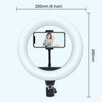 Selfie Ring Light Photography Light Led Rim Of Lamp With Mobile Holder Large Tripod Stand For Tik Youtube Tiktok Tok Ringlight - Badgecollection