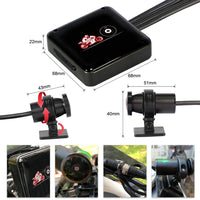 SYS VSYS Full Body Waterproof Motorcycle Camera Recorder P6FL WiFi Dual 1080P Full HD Motorcycle DVR Dash Cam Black GPS Box - Badgecollection