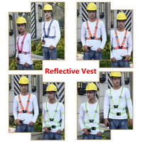 Reflective Vest Unisex High Visibility Adjustable Safety Vests Elastic Strip Security Traffic Night Working Running Cycling Vest - Badgecollection