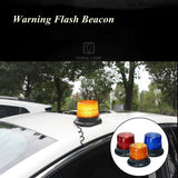 Warning Flash Beacon Emergency Indication LED Lamp Car Rotating Traffice Safety Light Magnet Ceiling Box Flash Strobe - Badgecollection