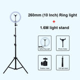 Selfie Ring Light Photography Light Led Rim Of Lamp With Mobile Holder Large Tripod Stand For Tik Youtube Tiktok Tok Ringlight - Badgecollection