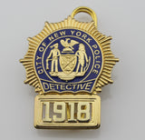 New York police department NYPD police detective Replica metal insignia badges - Badgecollection