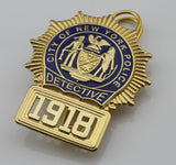 New York police department NYPD police detective Replica metal insignia badges - Badgecollection