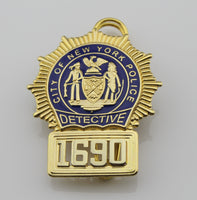 New York police department NYPD police detective Replica metal insignia badges - Badgecollection