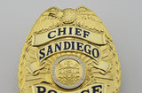 SANDIEGO chief police Replica metal badge free shipping - Badgecollection