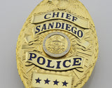 SANDIEGO chief police Replica metal badge free shipping - Badgecollection