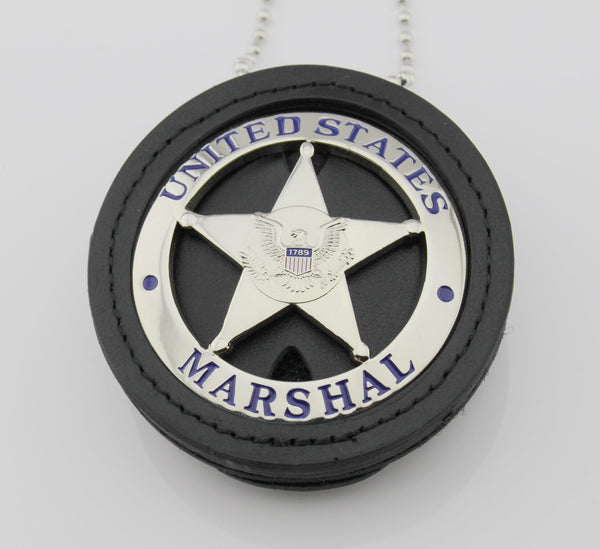 Replica police metal united States marshal  sliver/gold insignia - Badgecollection