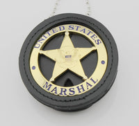 Replica police metal united States marshal  sliver/gold insignia - Badgecollection