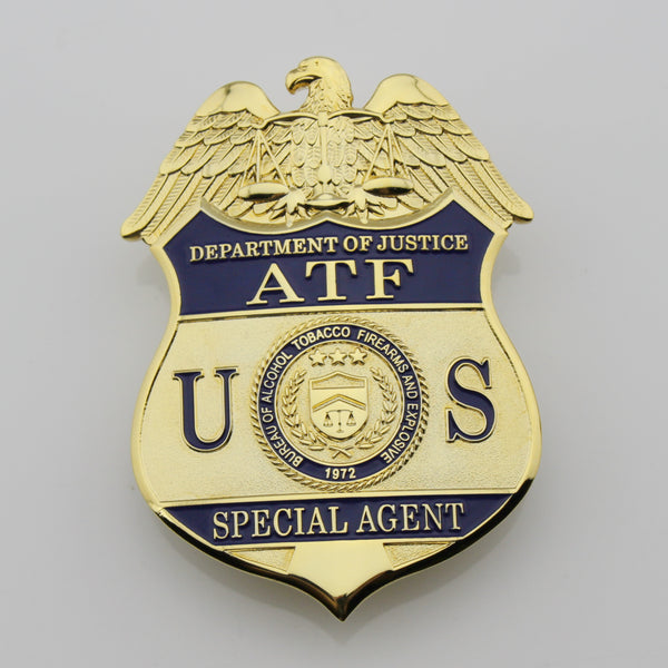 bureau of alcohol tobacco firearms and explosive 1972 ATF special agent badge free international shipping - Badgecollection