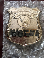 2018 brand new Suffolk county police NY Replica  metal insignia souvenir badge bull badge number 2627 - Badgecollection