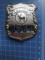 2018 brand new Suffolk county police NY Replica  metal insignia souvenir badge bull badge number 2627 - Badgecollection