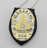 Los Angeles Police Department  LAPD Badge Replic- police officer/captain /sergeant  /detective / with suitable holder and chain - Badgecollection