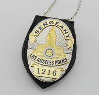 Los Angeles Police Department  LAPD Badge Replic- police officer/captain /sergeant  /detective / with suitable holder and chain - Badgecollection