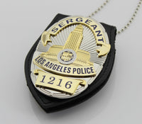 Los Angeles Police Department  LAPD Badge Replic- police officer/captain /sergeant  /detective / with suitable holder and chain - Badgecollection