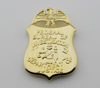 US FBI BADGE MONEY CLIP DEPARTMENT OF JUSTICE BADGE CLIP - Badgecollection