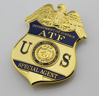 bureau of alcohol tobacco firearms and explosive 1972 ATF special agent badge free international shipping - Badgecollection