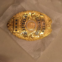 SANDIEGO chief police Replica metal badge free shipping - Badgecollection