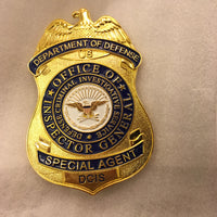 police cop metal department of defense inspector general speical agent defense criminal investgative sercive DC Replica metal badge free shipping - Badgecollection